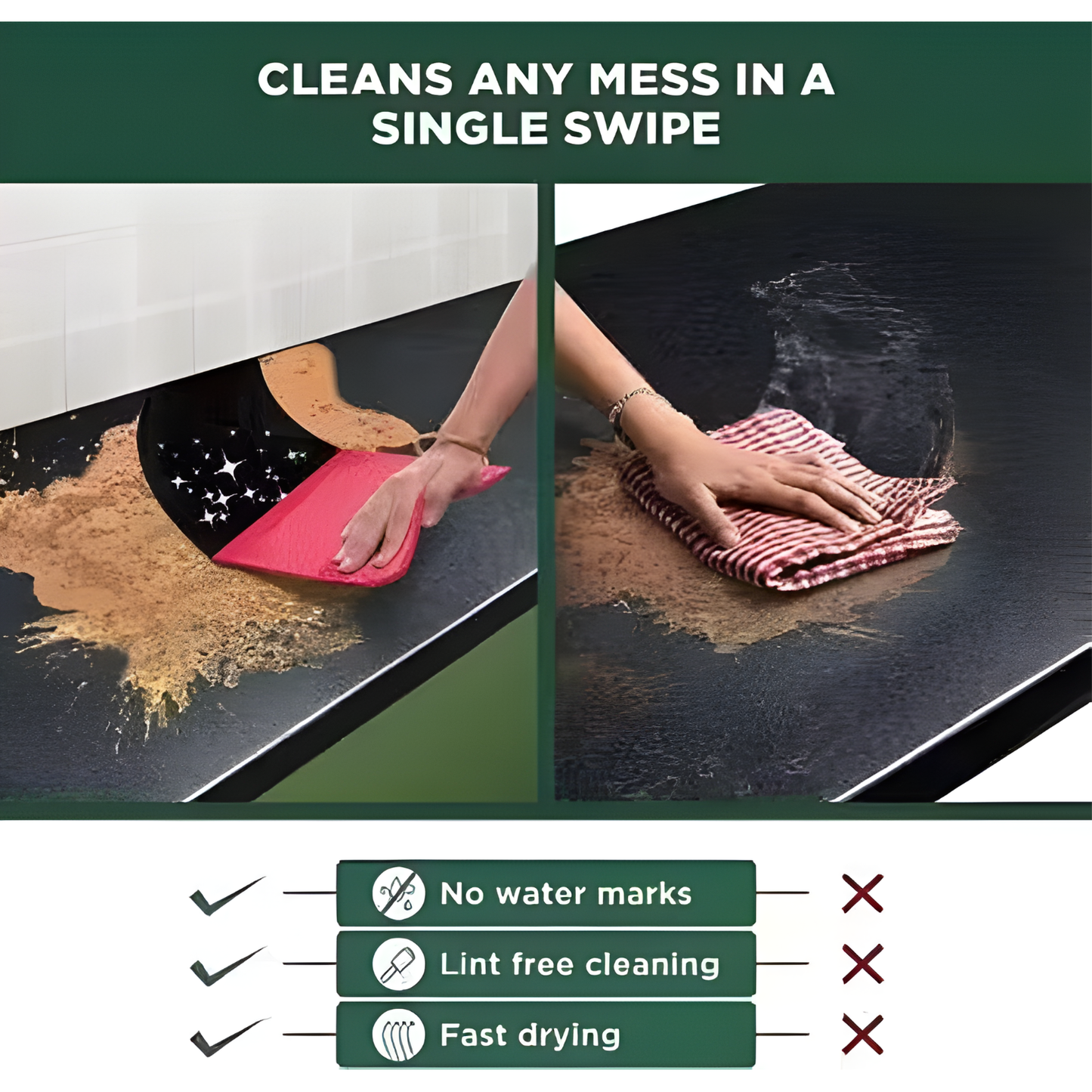 Reusable & Washable Cellulose Sponge Wipes for Kitchen Cleaning (Multicolor, Pack of 5)