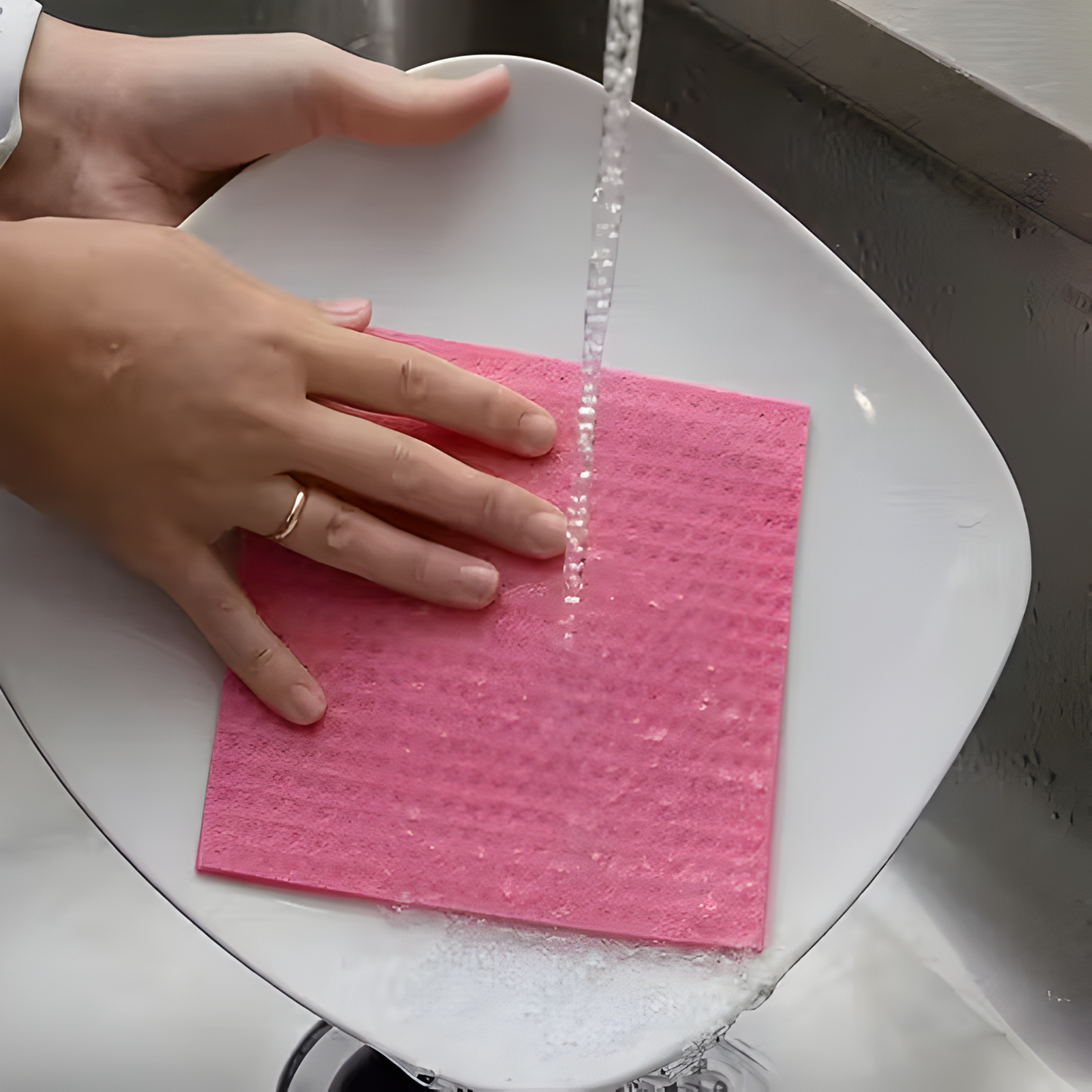 Reusable & Washable Cellulose Sponge Wipes for Kitchen Cleaning (Multicolor, Pack of 5)