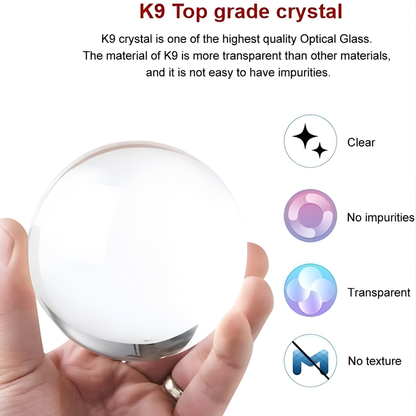 3D Happy Birthday Crystal Ball Night Lamp with Wooden Base | LED Decorative Table Light for Birthday Gift & Room Décor